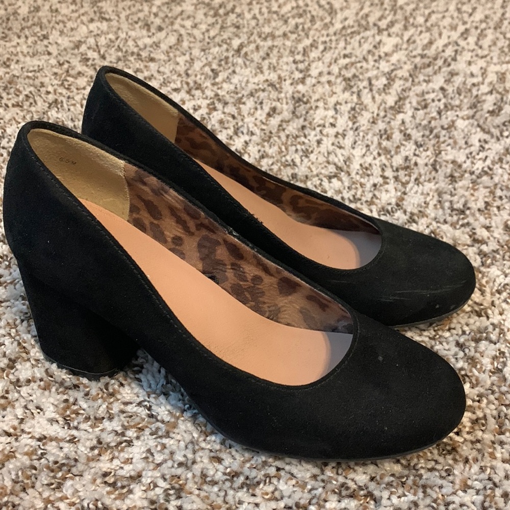 Block wedge dress heel
